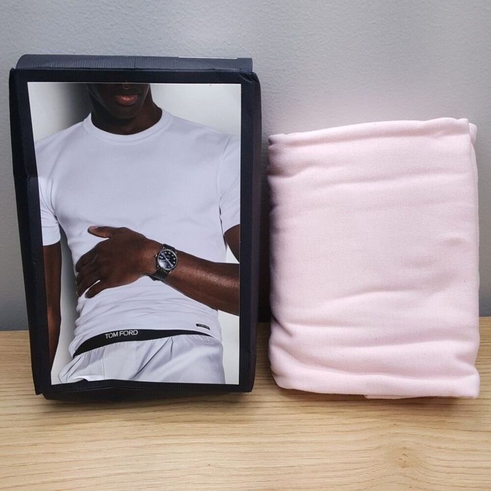 Tom Ford Shirt Mens Small Soft Pink Pullover Crew Short Sleeve T-Shirt Tee